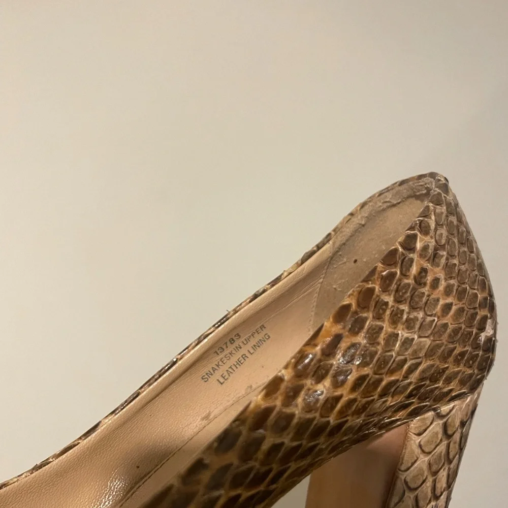 J.Crew Collection Etta Pumps in Snakeskin